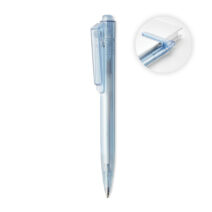 RPET-Kugelschreiber mit Halteclip als Werbepräsent