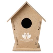 Kleines Vogelhaus als Werbeprodukt