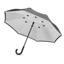 Reversibler Windproof Regenschirm als Werbepräsent