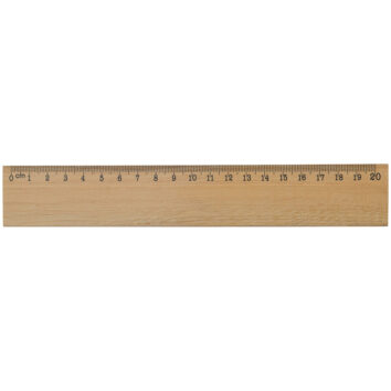 Holzlineal 20 cm - bedruckbar