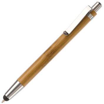 Bambus-Kugelschreiber mit Touch als Werbegschenk