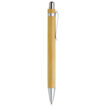 Kugelschreiber aus Bambus mit Metallclip - bedruckbar