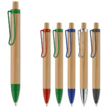 Hübscher Bambus-Kugelschreiber zum Veredeln als Werbeartikel