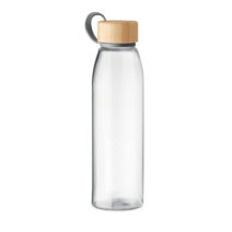 Formschöne Glasflasche mit Verschluss als Werbepräsent