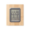 Stiftehalter aus Bambus mit digitaler Zeit-, Alarm-, Kalender- und Temperaturanzeige - bedruckbar