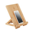 Faltbarer Tablet- oder Smartphone-Halter aus Bambus - bedruckbar