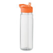 Trinkflasche aus RPET mit Trinkhalm aus PP 650 ml- bedruckbar