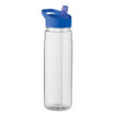 Trinkflasche aus RPET mit Trinkhalm aus PP 650 ml- bedruckbar
