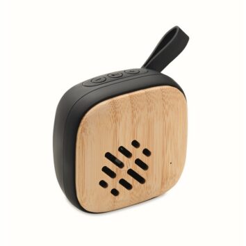 Moderner Lautsprecher aus Bambus als Werbeartikel