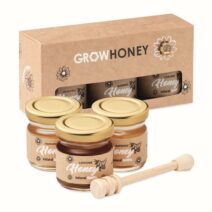 Set mit 3 unterschiedlichen Honigsorten als Werbegeschenk