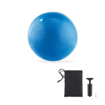Pilates- oder Yoga-Übungsball aus PVC im RPET-Beutel mit Handpumpe - bedruckbar
