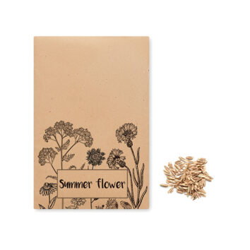 Blumenmischung Sommerblumen in einem Umschlag - bedruckbar