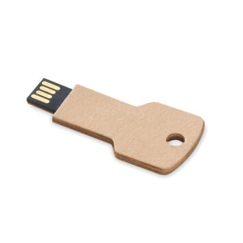 USB-Stick aus Papier in Form eines Schlüssels - bedruckbar