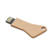 USB-Stick aus Papier in Form eines Schlüssels schräg - bedruckbar