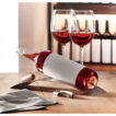 Weinflaschenhalter aus Edelstahl mit Korkablage - bedruckbar