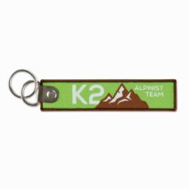 Origineller Schlüsselanhänger mit geteiltem Metallring als Werbeartikel