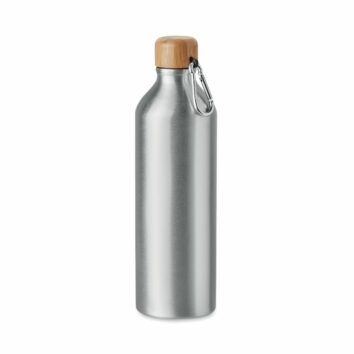 Aluminiumflasche mit Karabiner 800 ml als Werbegeschenk