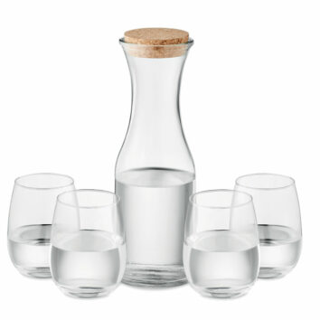 Getränke Set aus recyceltem Glas als Werbepräsent