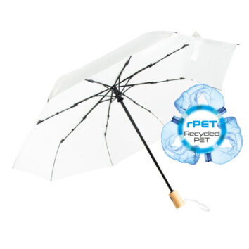 Automatischer Regenschirm aus RPET als Werbemittel