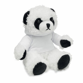 Plüsch Panda Bär mit Kapuzenpullover- bedruckbar