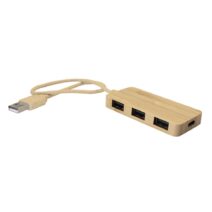 USB Hub aus Bambus / USB Verteiler / mehrere Anschlüsse