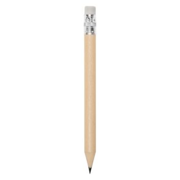 Mini Bleistift aus Holz mit Radierer / zum Schreiben & Zeichnen