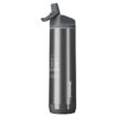 HidrateSpark® PRO 600 ml vakuumisolierte Edelstahl Wasserflasche - edelstahl grau - bedruckbar