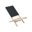 Faltbarer Strandstuhl aus Holz mit niedriger Sitzhöhe - bedruckbar