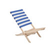 Faltbarer Strandstuhl aus Holz mit niedriger Sitzhöhe - bedruckbar
