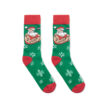Socken mit weihnachtlichem Muster - bedruckbar