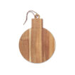 Servierbrett aus Akazienholz in Form einer Weihnachtskugel mit Aufhänger - bedruckbar