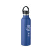Doppelwandige Isolierflasche aus recyceltem Edelstahl mit auslaufsicherem Schraubverschluss und austauschbarem Verschluss mit eingebautem Trinkhalm - bedruckbar