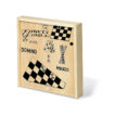 Spielesammlung in Holzbox | Mikado | Domino | Schach | Dame - bedruckbar