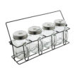 Trinkbecher aus Glas mit Strohhalm | 4-teilig - bedruckbar