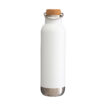 hochwertige Thermoflasche aus recycelten Materialien mit Korkdeckel | 750 ml - bedruckbar