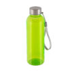 Trinkflasche aus recycelten Materialien mit Edelstahl-Deckel und Griffschlaufe 500 ml - bedruckbar