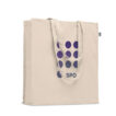 Einkaufstasche aus Organic Baumwolle mit langen Tragegriffen und Bodenfalz | 220 g/m² | beige - bedruckbar