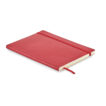 DIN A5 Notizbuch mit gebundenem Soft Cover aus recyceltem PU | liniertes Papier | rückseitige Innentasche - bedruckbar