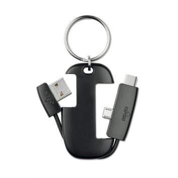 Handlicher USB Schlüsselring als Werbepräsent