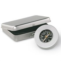 Klassischer Kompass in Aluminiumbox- bedruckbar