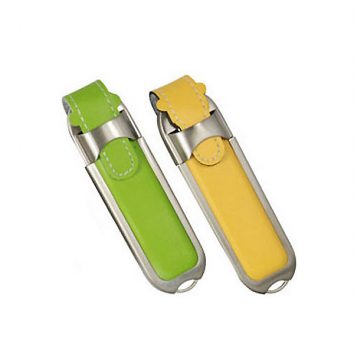 Leder-Metall USB-Stick als Werbegeschenk