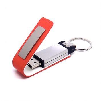 Leder-Metall USB-Stick als Werbeträger