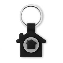 Schlüsselring in Haus-Form als Werbepräsent