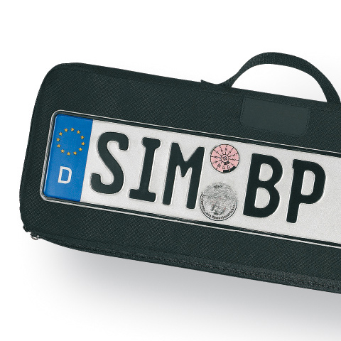 Kennzeichentasche Zulassungstasche Nummernschildtasche Schildertasche  Zulassung, für bis zu 10 Kfz-Kennzeichen : : Auto & Motorrad