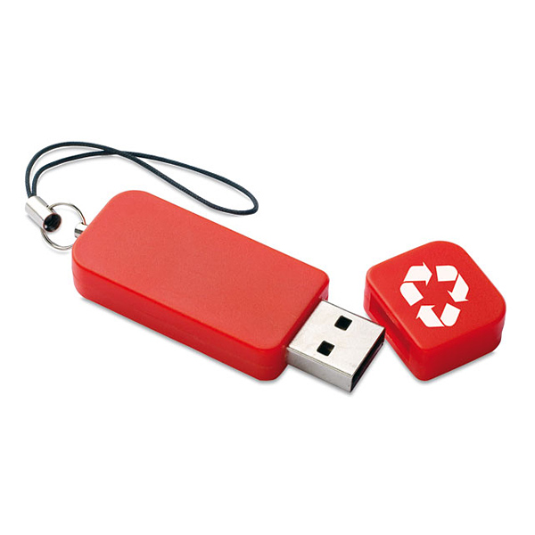 USB Stick recyceltem Plastik (bedrucken mit Grafikdruck) - MÜNCHEN-WERBEARTIKEL.de